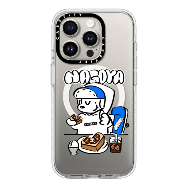 Skater JOHN x CASETiFY iPhone 15 Pro Case Clear Clear Case MagSafe Compatible Skater John Nagoya Food Phone Case Skater JOHN x CASETiFY iPhone 15 Pro Case Clear Clear Case MagSafe Compatible Skater John Nagoya Food Phone Case