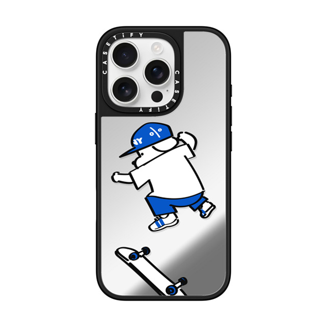Skater JOHN x CASETiFY iPhone 16 Pro Case Dog,Sport Silver on Black ミラーケース MagSafe対応 Skater JOHN -Hello my friend 02 Mother's Day Skater JOHN x CASETiFY iPhone 16 Pro Case Dog,Sport Silver on Black ミラーケース MagSafe対応 Skater JOHN -Hello my friend 02 Mother's Day