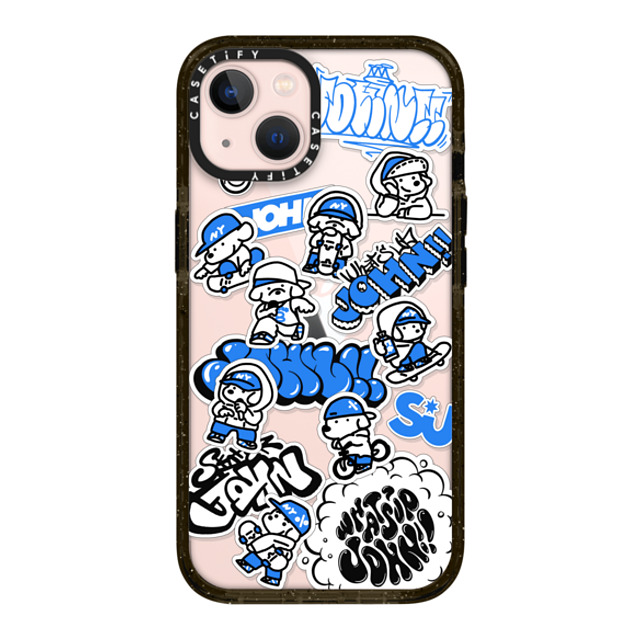 Skater JOHN x CASETiFY iPhone 13 ケース ブラック インパクトケース miniJOHN