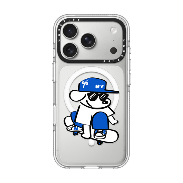 Skater JOHN x CASETiFY iPhone 17 Pro ケース Dog,Sport クリア インパクト クリアケース MagSafe対応 Skater JOHN -Hello my friend 01