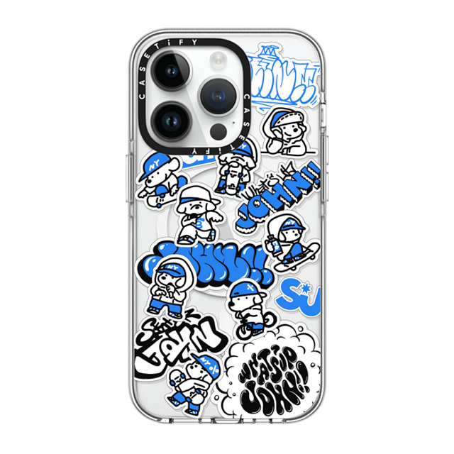 Skater JOHN x CASETiFY iPhone 14 Pro ケース クリア クリア ケース MagSafe対応 miniJOHN