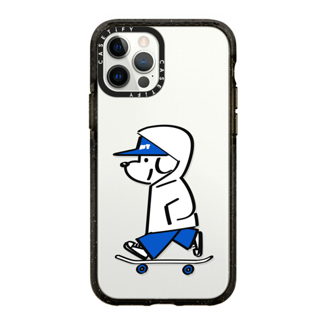 Skater JOHN x CASETiFY iPhone 12 Pro ケース ブラック インパクトケース Skater JOHN -Hello my friend 04