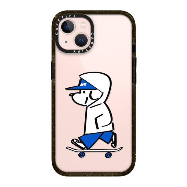 Skater JOHN x CASETiFY iPhone 13 ケース ブラック インパクトケース Skater JOHN -Hello my friend 04