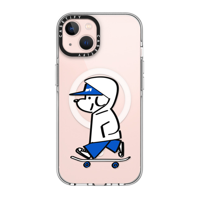 Skater JOHN x CASETiFY iPhone 13 ケース クリア クリア ケース MagSafe対応 Skater JOHN -Hello my friend 04