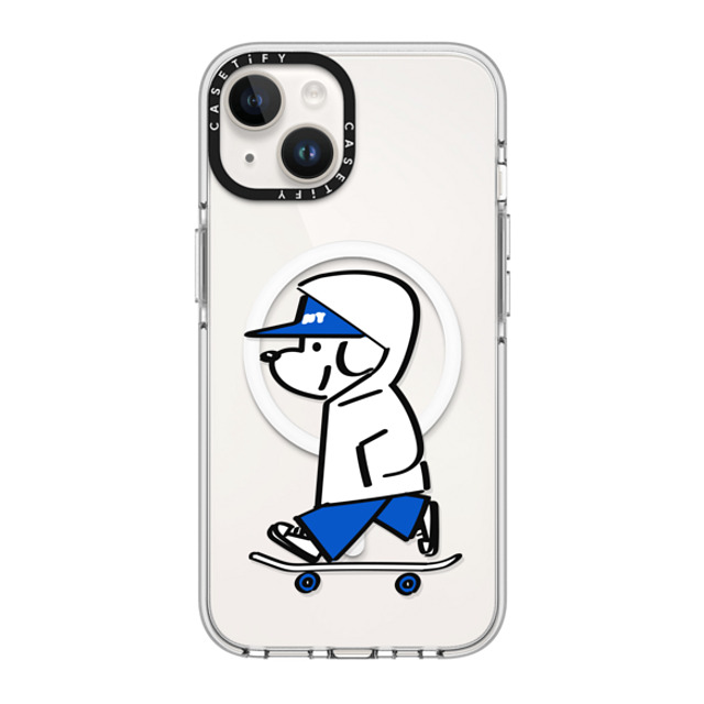 Skater JOHN x CASETiFY iPhone 14 ケース クリア クリア ケース MagSafe対応 Skater JOHN -Hello my friend 04