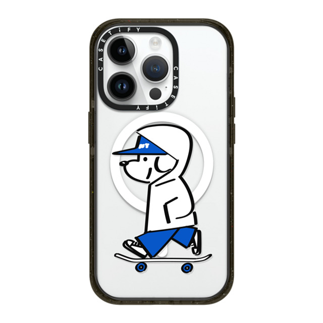 Skater JOHN x CASETiFY iPhone 14 Pro ケース ブラック インパクトケース MagSafe対応 Skater JOHN -Hello my friend 04