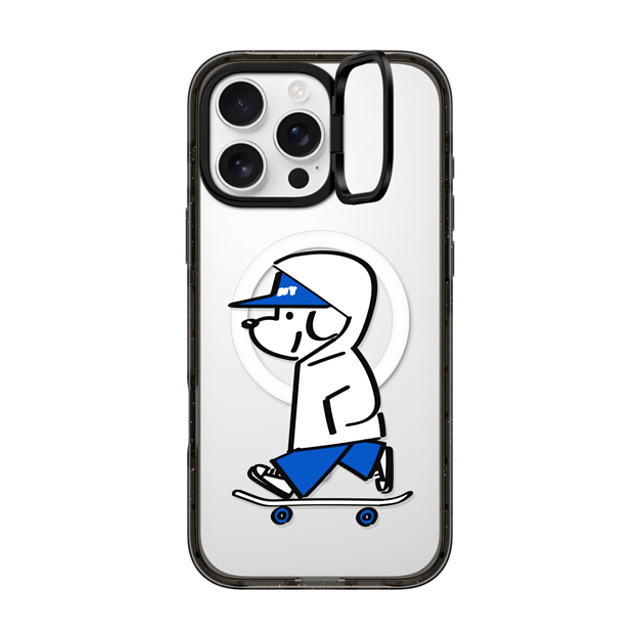 Skater JOHN x CASETiFY iPhone 16 Pro Max ケース ブラック インパクトリングスタンドケース MagSafe対応 Skater JOHN -Hello my friend 04