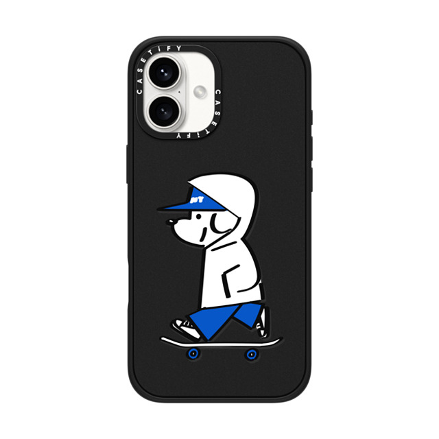 Skater JOHN x CASETiFY iPhone 16 Plus Case Matte Black Impact Case MagSafe Compatible Skater JOHN -Hello my friend 04 Skater JOHN x CASETiFY iPhone 16 Plus Case Matte Black Impact Case MagSafe Compatible Skater JOHN -Hello my friend 04