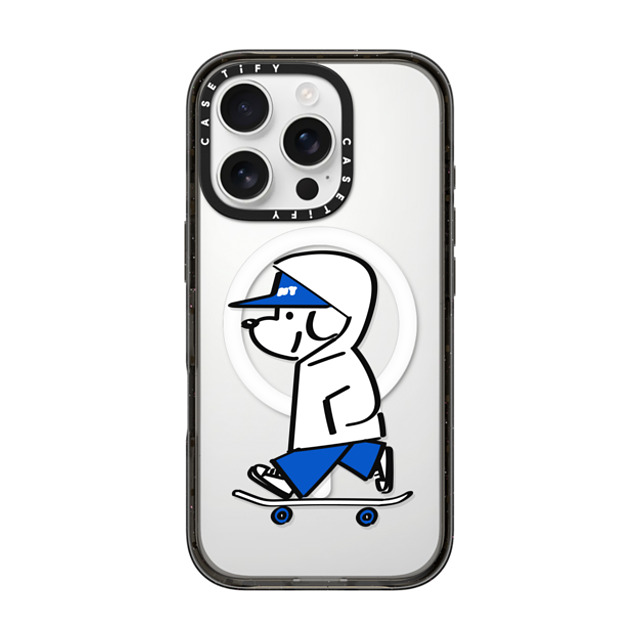 Skater JOHN x CASETiFY iPhone 16 Pro ケース ブラック インパクトケース MagSafe対応 Skater JOHN -Hello my friend 04