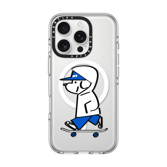 Skater JOHN x CASETiFY iPhone 16 Pro ケース クリア クリア ケース MagSafe対応 Skater JOHN -Hello my friend 04