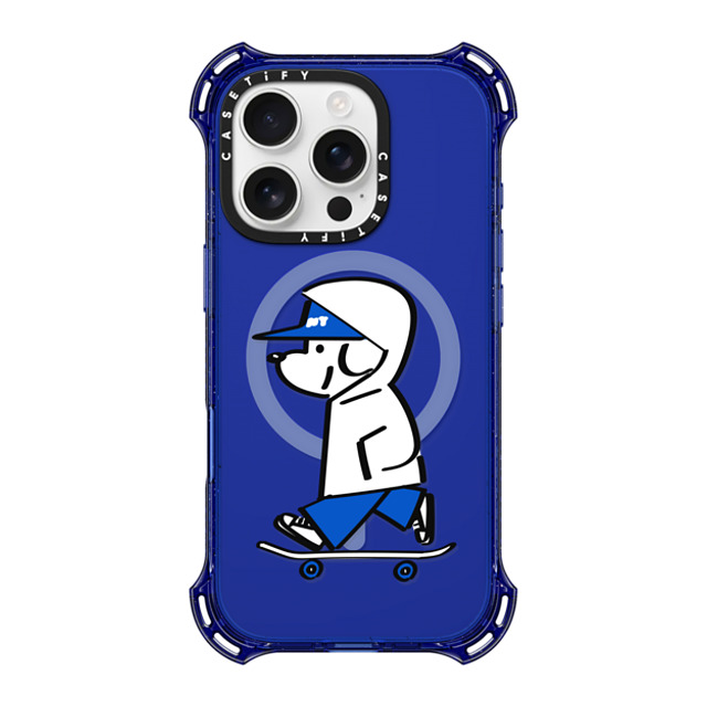 Skater JOHN x CASETiFY iPhone 16 Pro Case コバルトブルー バウンスケース Skater JOHN -Hello my friend 04 Skater JOHN x CASETiFY iPhone 16 Pro Case コバルトブルー バウンスケース Skater JOHN -Hello my friend 04