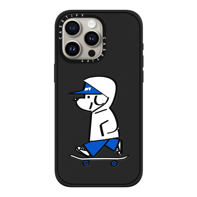 Skater JOHN x CASETiFY iPhone 15 Pro Max ケース マットブラック インパクトケース MagSafe対応 Skater JOHN -Hello my friend 04