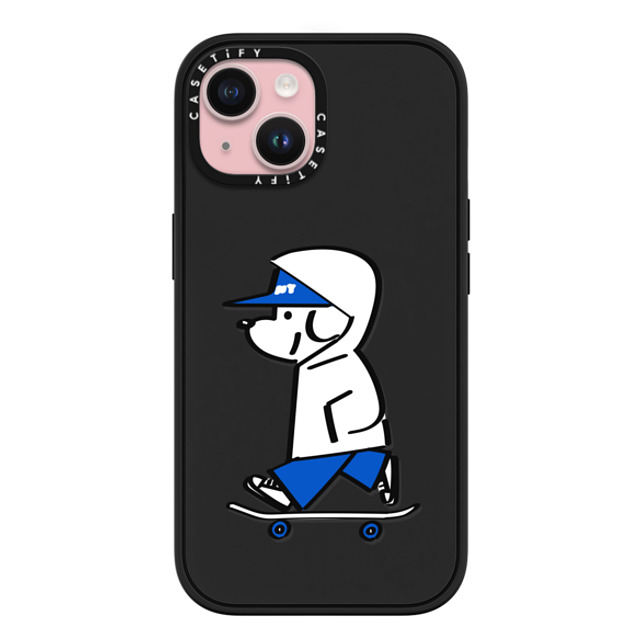 Skater JOHN x CASETiFY iPhone 15 ケース マットブラック インパクトケース MagSafe対応 Skater JOHN -Hello my friend 04