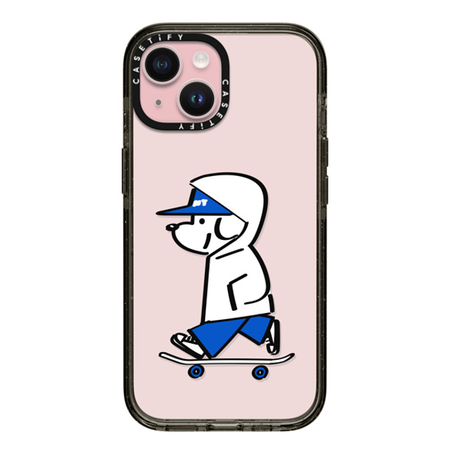 Skater JOHN x CASETiFY iPhone 15 ケース ブラック インパクトケース Skater JOHN -Hello my friend 04