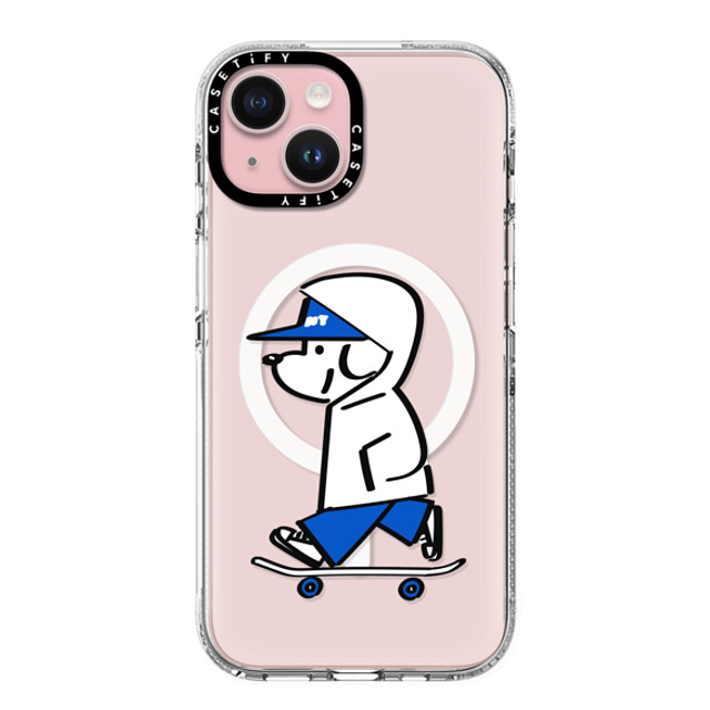 Skater JOHN x CASETiFY iPhone 15 ケース クリア クリア ケース MagSafe対応 Skater JOHN -Hello my friend 04