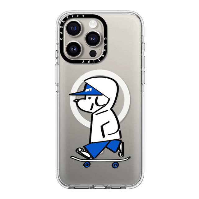 Skater JOHN x CASETiFY iPhone 15 Pro Max ケース クリア クリア ケース MagSafe対応 Skater JOHN -Hello my friend 04