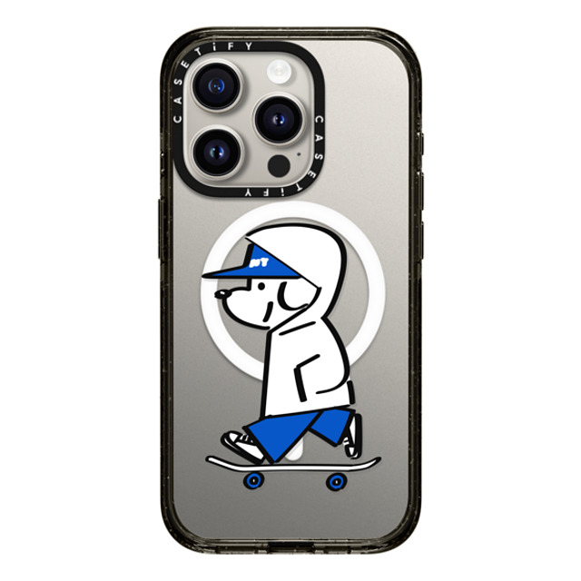 Skater JOHN x CASETiFY iPhone 15 Pro ケース ブラック インパクトケース MagSafe対応 Skater JOHN -Hello my friend 04