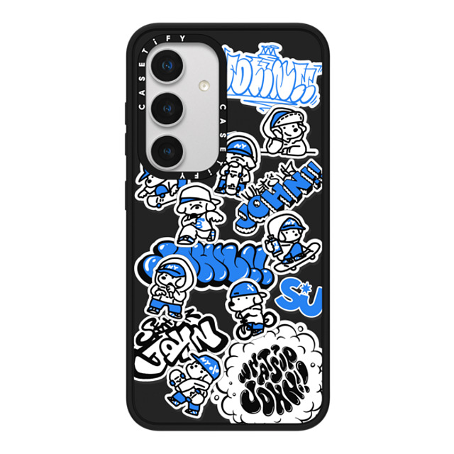 Skater JOHN x CASETiFY Galaxy S24 ケース Dog,Sport マットブラック インパクトケース mini JOHN