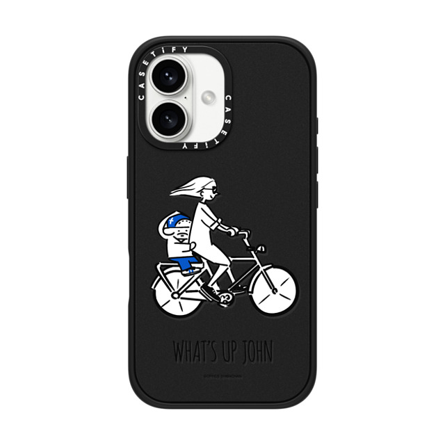 Skater JOHN x CASETiFY iPhone 16 Case Dog,Sport Matte Black Impact Case MagSafe Compatible Skater JOHN (Cycling) Father's Day Skater JOHN x CASETiFY iPhone 16 Case Dog,Sport Matte Black Impact Case MagSafe Compatible Skater JOHN (Cycling) Father's Day