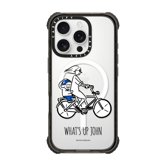 Skater JOHN x CASETiFY iPhone 16 Pro ケース Dog,Sport ブラック ウルトラ インパクトケース MagSafe 対応 Skater JOHN (Cycling) Father's Day Skater JOHN x CASETiFY iPhone 16 Pro ケース Dog,Sport ブラック ウルトラ インパクトケース MagSafe 対応 Skater JOHN (Cycling) Father's Day