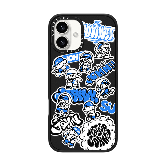 Skater JOHN x CASETiFY iPhone 16 Plus Case Matte Black Impact Case miniJOHN Skater JOHN x CASETiFY iPhone 16 Plus Case Matte Black Impact Case miniJOHN