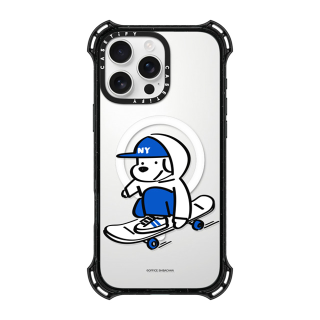 Skater JOHN x CASETiFY iPhone 16 Pro Max ケース ブラック バウンスケース Skater JOHN (Enjoy Life)