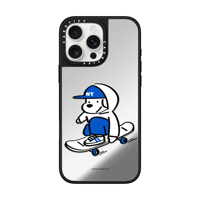 Skater JOHN x CASETiFY iPhone 16 Pro Max ケース Silver on Black ミラーケース MagSafe対応 Skater JOHN (Enjoy Life)