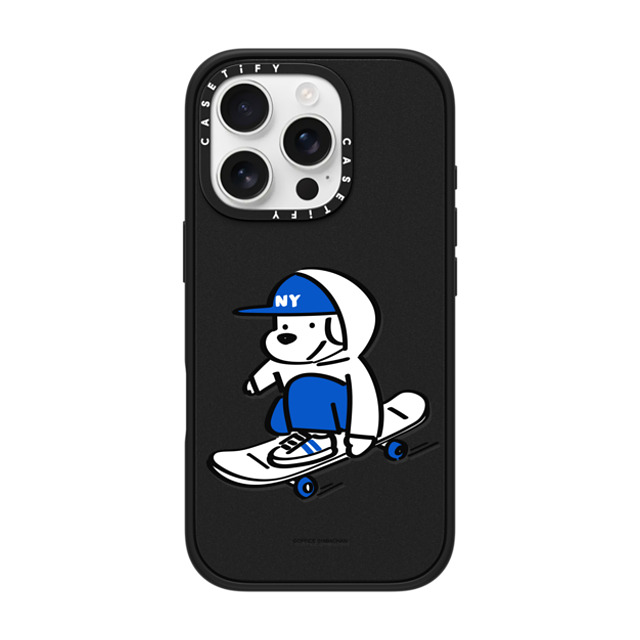 Skater JOHN x CASETiFY iPhone 16 Pro ケース マットブラック インパクトケース MagSafe対応 Skater JOHN (Enjoy Life)