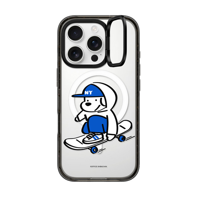 Skater JOHN x CASETiFY iPhone 16 Pro ケース ブラック インパクトリングスタンドケース MagSafe対応 Skater JOHN (Enjoy Life)