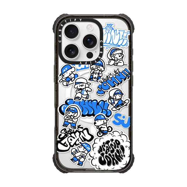 Skater JOHN x CASETiFY iPhone 16 Pro Case Black ウルトラ インパクトケース MagSafe 対応 miniJOHN Skater JOHN x CASETiFY iPhone 16 Pro Case Black ウルトラ インパクトケース MagSafe 対応 miniJOHN