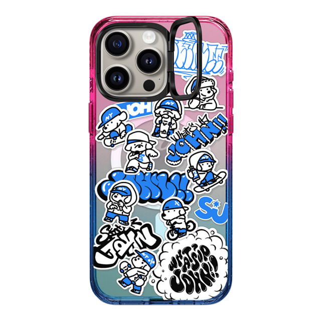 Skater JOHN x CASETiFY iPhone 15 Pro Max ケース Dog,Sport Cotton Candy インパクトリングスタンドケース MagSafe対応 mini JOHN Skater JOHN x CASETiFY iPhone 15 Pro Max ケース Dog,Sport Cotton Candy インパクトリングスタンドケース MagSafe対応 mini JOHN