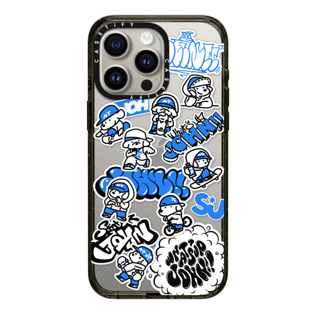 Skater JOHN x CASETiFY iPhone 15 Pro Max ケース ブラック インパクトケース miniJOHN