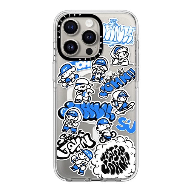 Skater JOHN x CASETiFY iPhone 15 Pro Max ケース クリア クリア ケース MagSafe対応 miniJOHN