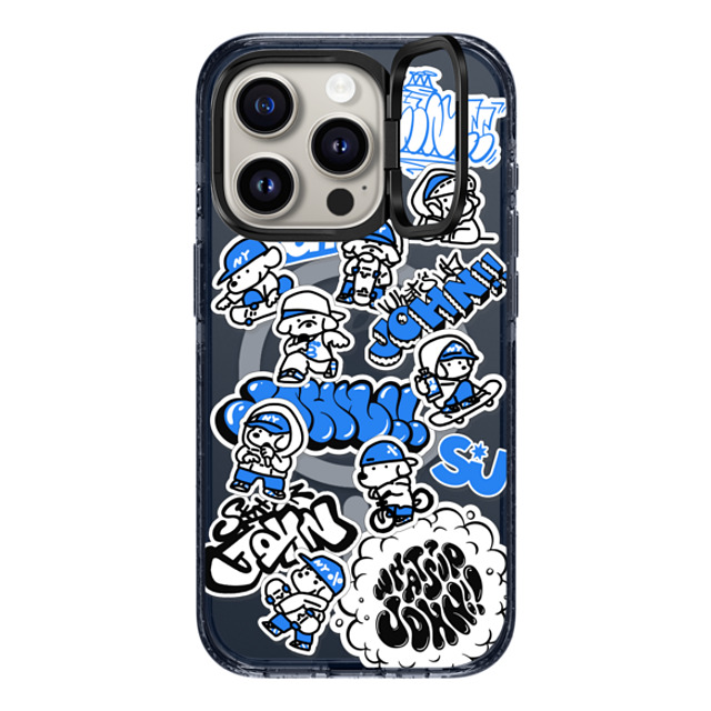 Skater JOHN x CASETiFY iPhone 15 Pro ケース Dog,Sport Classic Blue インパクトリングスタンドケース MagSafe対応 mini JOHN Father's Day Skater JOHN x CASETiFY iPhone 15 Pro ケース Dog,Sport Classic Blue インパクトリングスタンドケース MagSafe対応 mini JOHN Father's Day