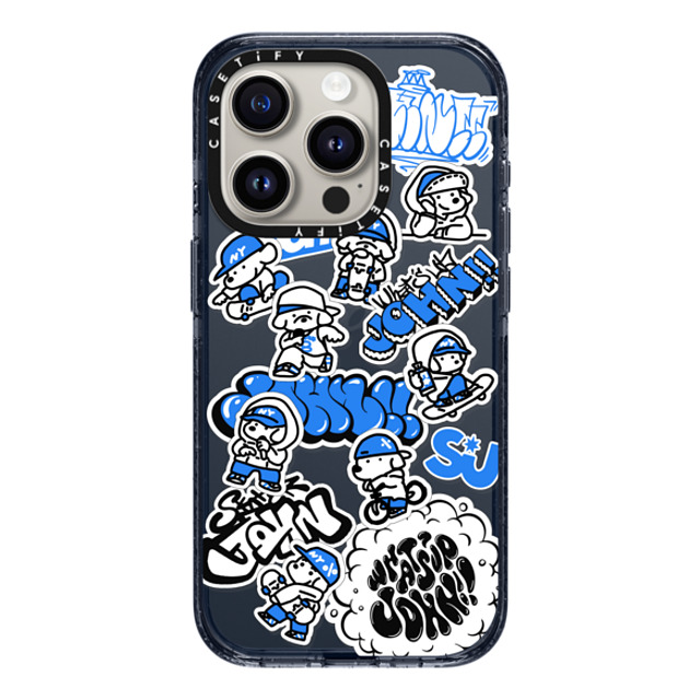 Skater JOHN x CASETiFY iPhone 15 Pro ケース Classic Blue インパクトケース miniJOHN