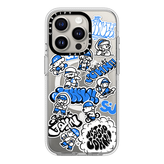 Skater JOHN x CASETiFY iPhone 15 Pro ケース クリア クリア ケース MagSafe対応 miniJOHN