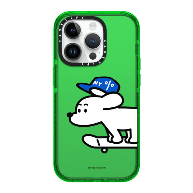 Skater JOHN x CASETiFY iPhone 14 Pro ケース Dog,Sport グリーン インパクトケース Skater JOHN (Standard)