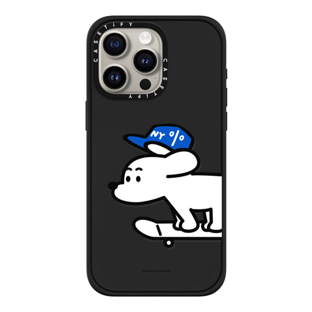 Skater JOHN x CASETiFY iPhone 15 Pro Max ケース マットブラック インパクトケース MagSafe対応 Skater JOHN (Standard)