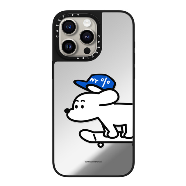 Skater JOHN x CASETiFY iPhone 15 Pro Max ケース Silver on Black ミラーケース MagSafe対応 Skater JOHN (Standard)