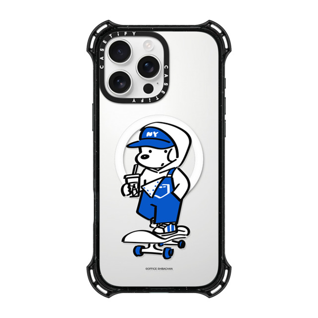 Skater JOHN x CASETiFY iPhone 16 Pro Max ケース ブラック バウンスケース Skater JOHN (Overalls)