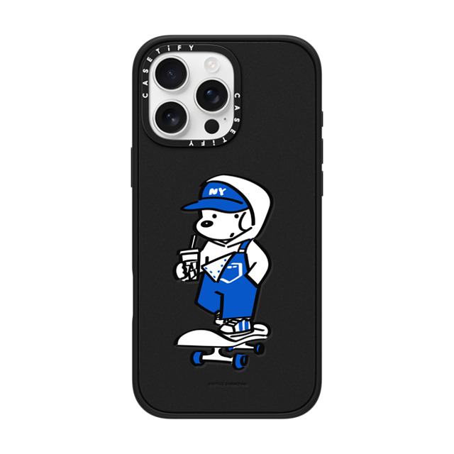 Skater JOHN x CASETiFY iPhone 16 Pro Max ケース マットブラック インパクトケース MagSafe対応 Skater JOHN (Overalls)