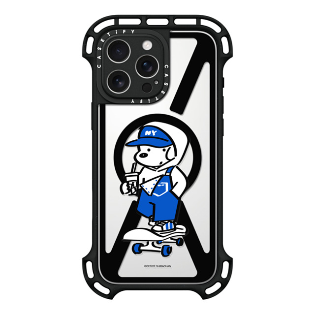 Skater JOHN x CASETiFY iPhone 16 Pro Max ケース ブラック ウルトラ バウンスケース MagSafe対応 Skater JOHN (Overalls)