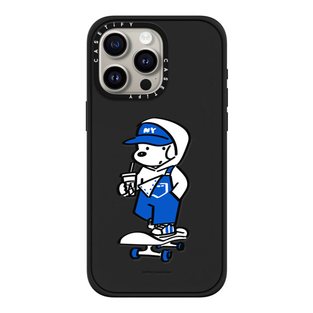 Skater JOHN x CASETiFY iPhone 15 Pro Max ケース マットブラック インパクトケース MagSafe対応 Skater JOHN (Overalls)