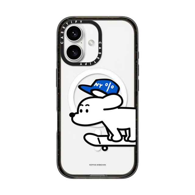 Skater JOHN x CASETiFY iPhone 16 ケース ブラック インパクトケース MagSafe対応 Skater JOHN (Standard)