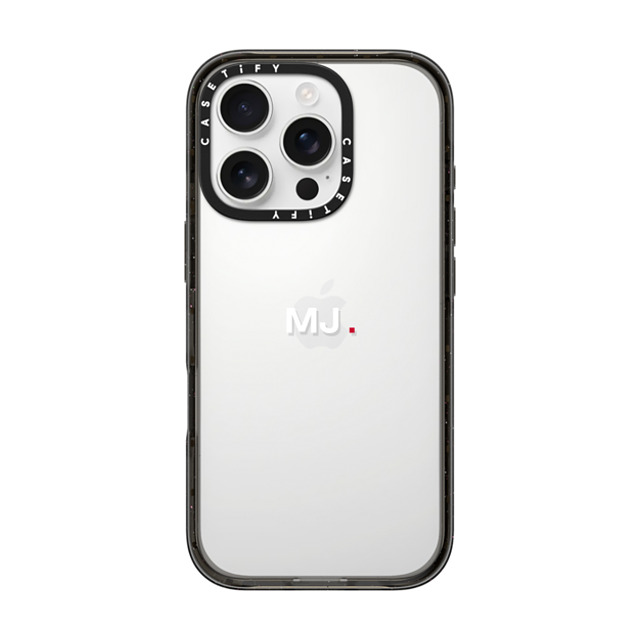 CASETiFY iPhone 16 Pro Case Black Impact Case Custom Case - mj. CASETiFY iPhone 16 Pro Case Black Impact Case Custom Case - mj.