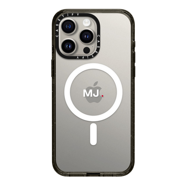 CASETiFY iPhone 15 Pro Max Case Black Impact Case MagSafe Compatible Custom Case - mj. CASETiFY iPhone 15 Pro Max Case Black Impact Case MagSafe Compatible Custom Case - mj.