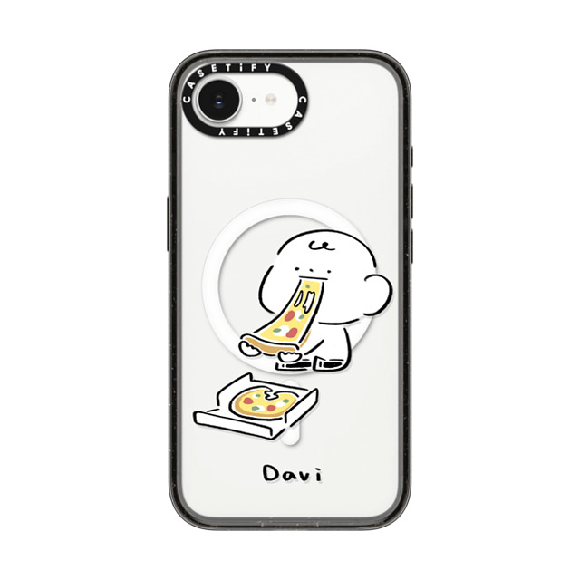 Davi x CASETiFY iPhone 16e Case Cartoon Black Impact Case MagSafe Compatible PIZZA!!! Back to School Davi x CASETiFY iPhone 16e Case Cartoon Black Impact Case MagSafe Compatible PIZZA!!! Back to School
