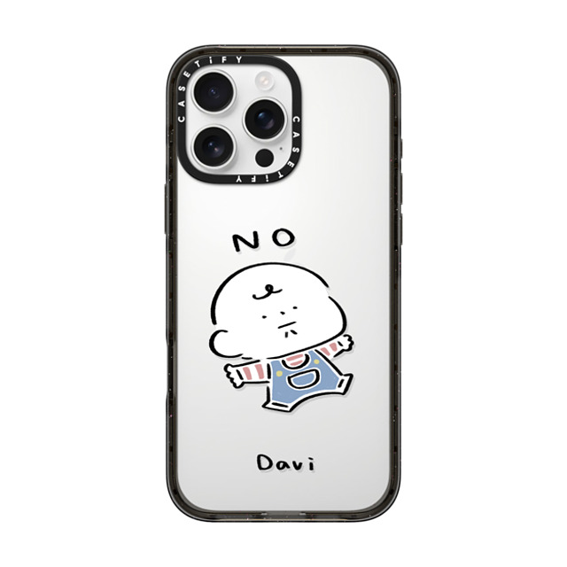 Davi x CASETiFY iPhone 16 Pro Max Case Cartoon Black Impact Case NO Mother's Day Davi x CASETiFY iPhone 16 Pro Max Case Cartoon Black Impact Case NO Mother's Day
