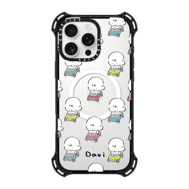 Davi x CASETiFY iPhone 16 Pro Max Case Black バウンスケース COLORFUL CARS Davi x CASETiFY iPhone 16 Pro Max Case Black バウンスケース COLORFUL CARS