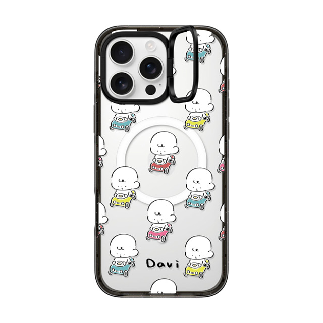 Davi x CASETiFY iPhone 16 Pro Max ケース Cartoon ブラック インパクトリングスタンドケース MagSafe対応 COLORFUL CARS Father's Day Davi x CASETiFY iPhone 16 Pro Max ケース Cartoon ブラック インパクトリングスタンドケース MagSafe対応 COLORFUL CARS Father's Day